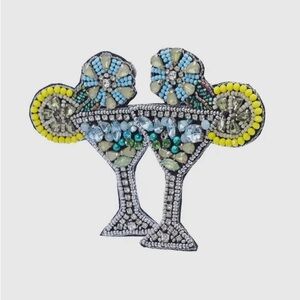 Silver and Blue Geometric Hair Accessory NEW